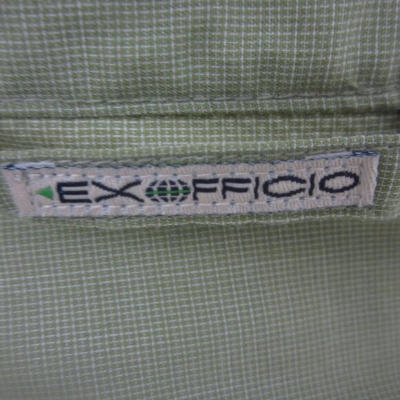 Exofficio Shirt Mens S Green Fishing Insect Shield LS Adventure Hiking Travel - Picture 5 of 6